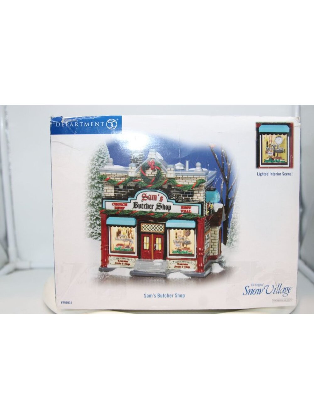 Dept 56 Snow Village - Sam's Butcher Shop